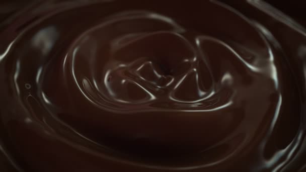 Vídeo de animação de fundo de chocolate líquido em câmera lenta — Vídeo de Stock