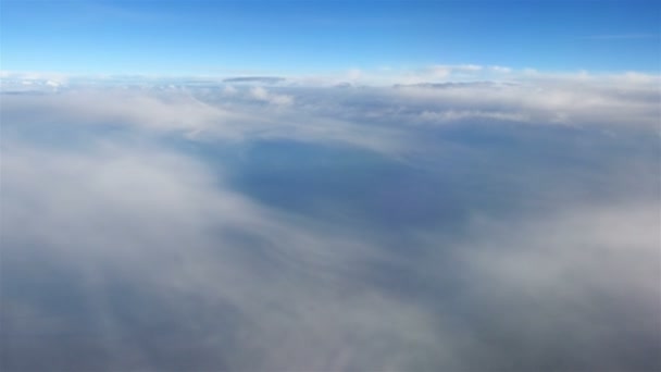 Two aerial shots above the clouds in 4K — Stock Video