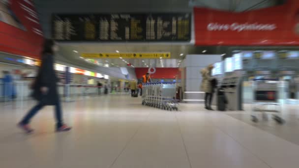 Video van de luchthaventerminal in 4k — Stockvideo