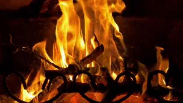 4 k で暖炉のビデオ — ストック動画