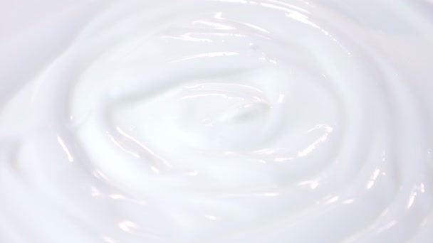 Loopable vídeo of swirling yogurt in 4K — Vídeo de Stock