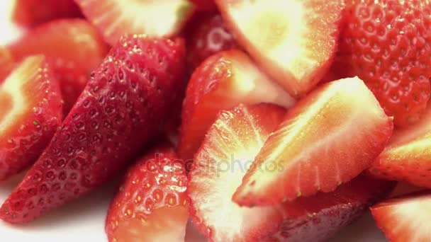 Vídeo de fresas en 4K — Vídeo de stock