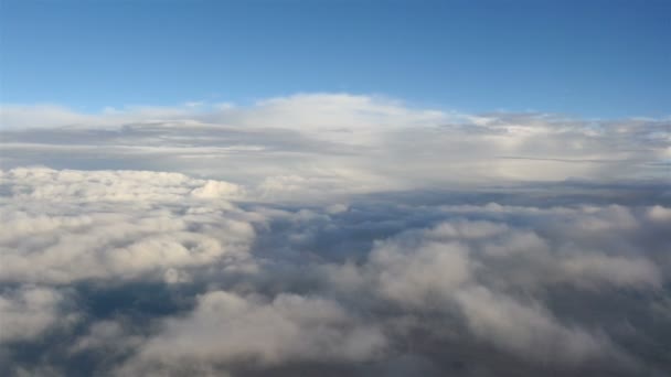 Aerial shot above the clouds in 4K — Stock Video