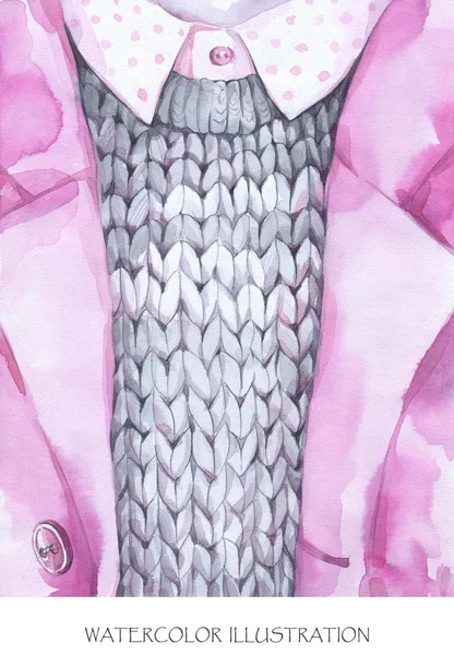 Ручне пофарбоване пальто в концепцію моди . — стокове фото