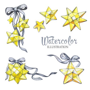 El boyalı altın yıldız toplama