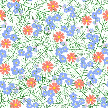 vektör Illustration Dikişsiz çiçek deseni