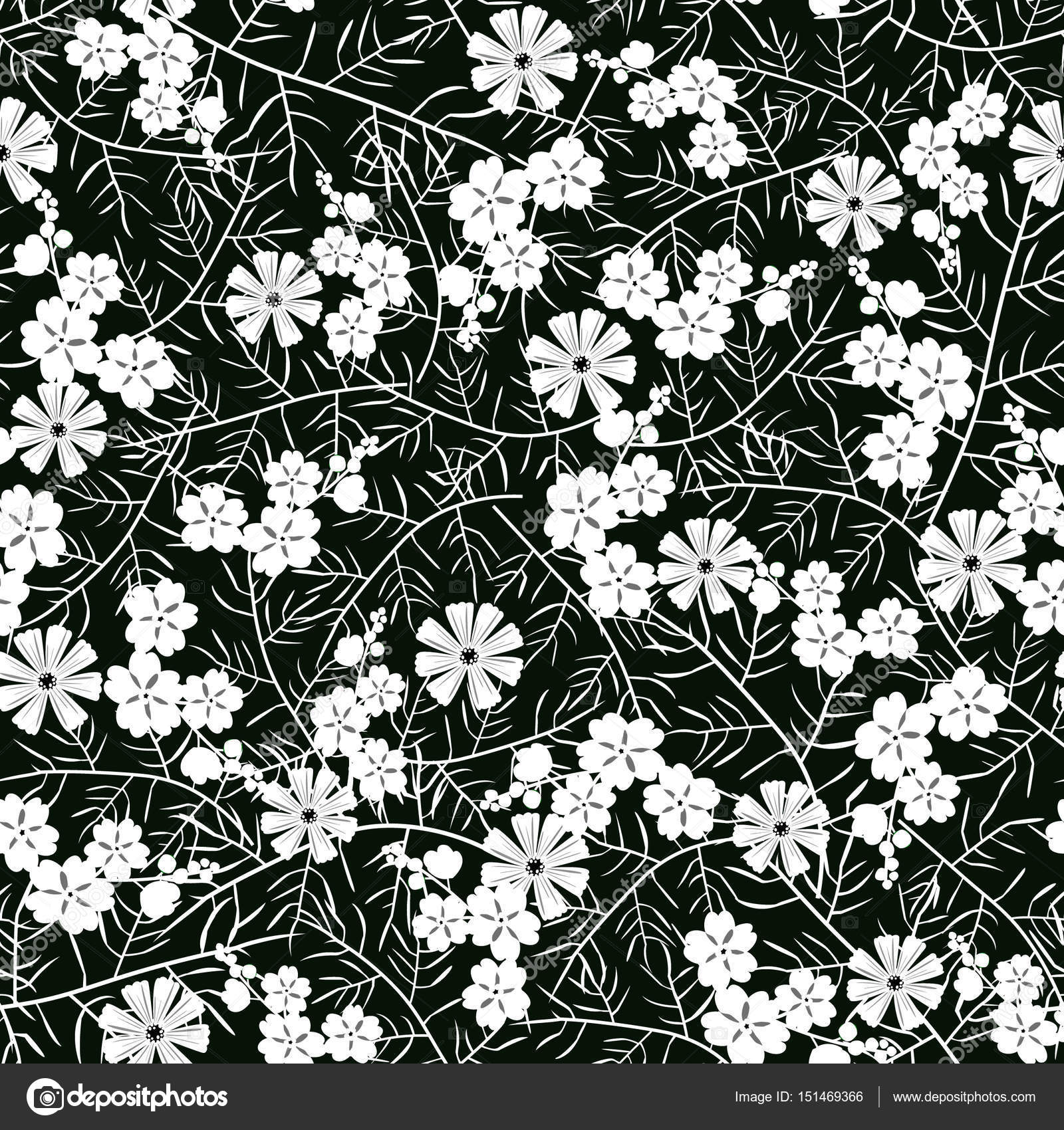 Illustration Vectorielle De Modèle Sans Couture Fleur