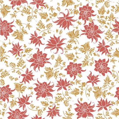 Desen kesintisiz renkli soyut vektör çizim çiçek