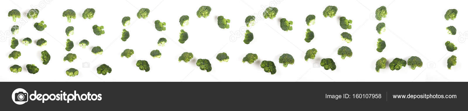 Word Broccoli Made From Broccoli Pieces Food Lettering Stock Photo Image By C Difenbahia Onet Eu 160107958