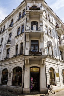 Zamosc, Polonya-Nisan 14,2017: Zamosc - Rönesans şehir merkezi Merkezi ev ya da 