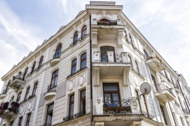 Zamosc, Polonya-Nisan 14,2017: Zamosc - Rönesans şehir merkezi Merkezi ev ya da 