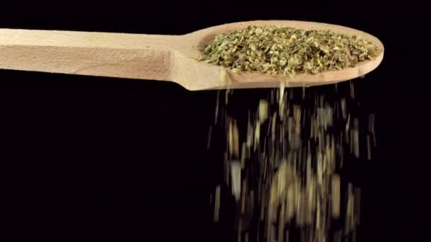One Spoon Oregano Herb Spices Food Ingredients — 비디오