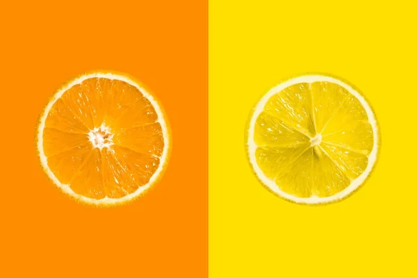 Portakal ve limon izole