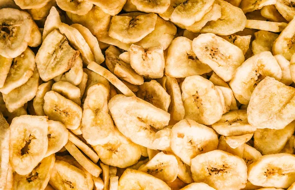 Gevrek muz fiş yakın çekim üstten görünüm. Arka plan, doku.