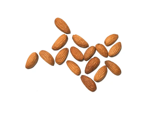 Beyaz artalanları izole badem