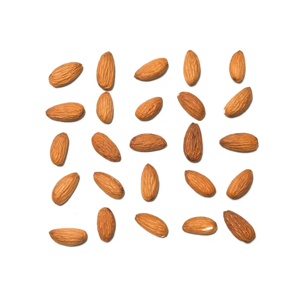 Beyaz artalanları izole badem