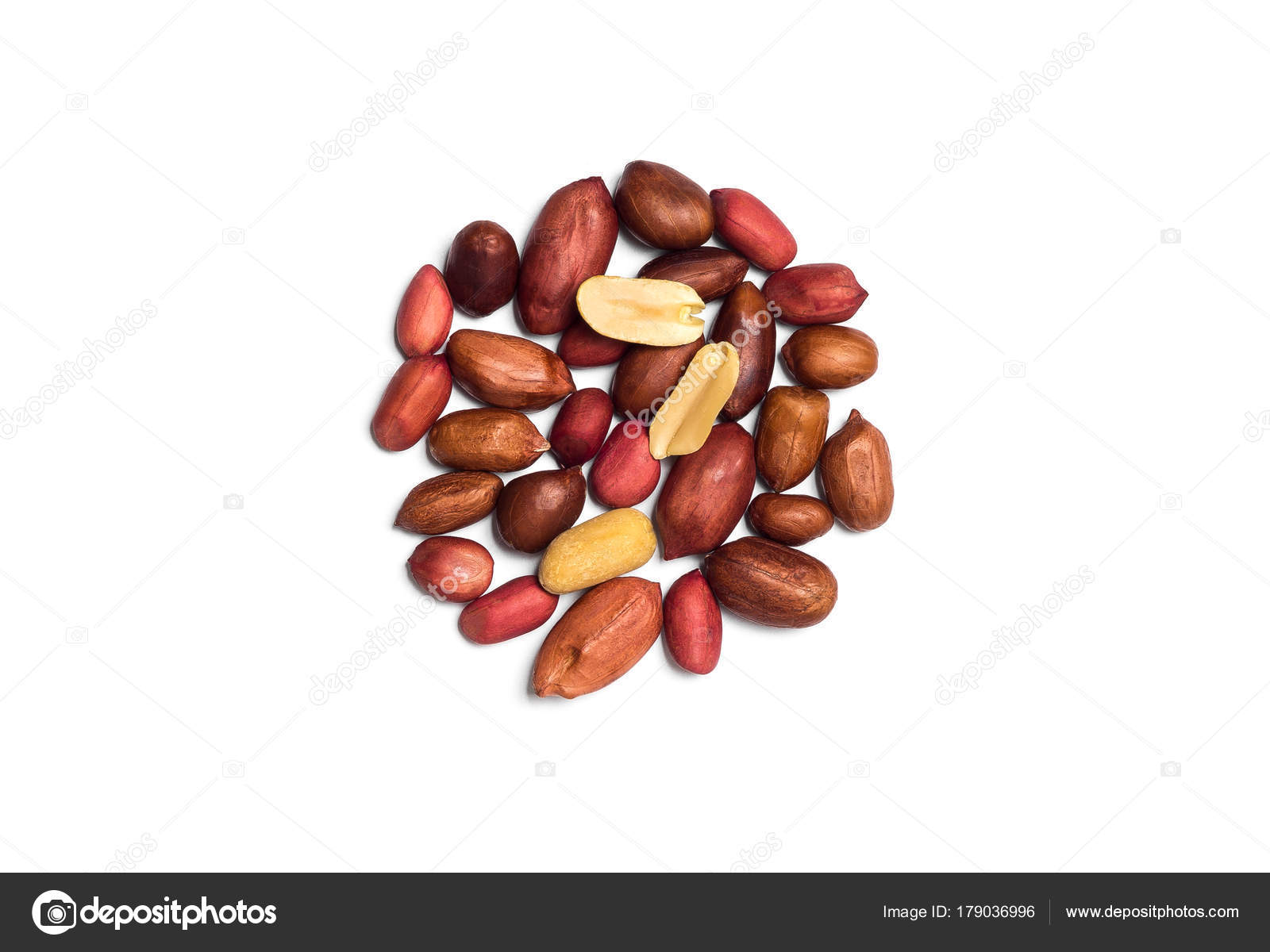 Peanuts Isolated White Background Stock Photo by ©naddnipryanskyi 179036996