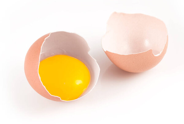 Eggs isolated on white background