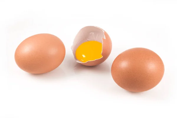 Eggs Isolated White Background — Stock Photo, Image