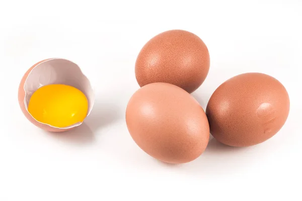 Eggs Isolated White Background — Stock Photo, Image