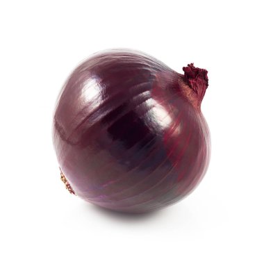 Beyaz arka plan kesme izole kırmızı soğan