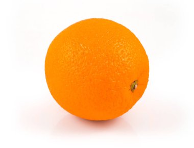 Tüm turuncu meyve üzerinde beyaz arka plan kesme izole