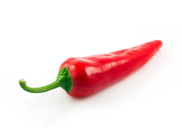 Beyaz arka plan kesme izole kırmızı sıcak biber biber