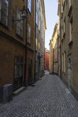 Antik Avrupa mimarisi ile sokak görüşü