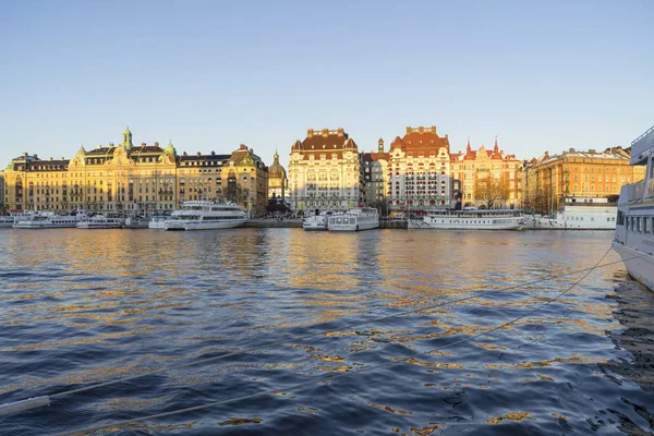 View River Boats Winter Day — Stock Photo, Image