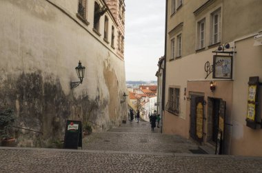Avrupa 'nın güzel sokak manzarası