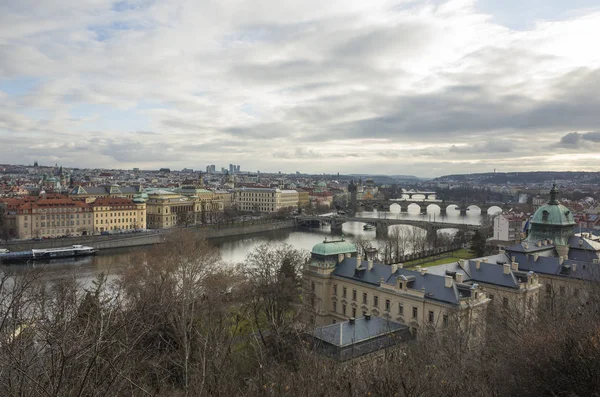 View European City River — Stockfoto