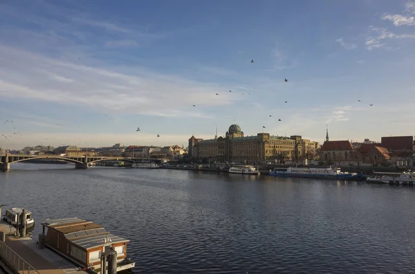 View European City River — Stock fotografie