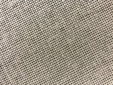 Yukarı keten çuval doku arka planda yakın kahverengi çizgili