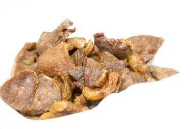 Yerel gıda Tay lezzetli bakmak Güneşte kurutulmuş domuz eti