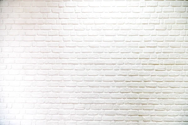 Parede Tijolo Fundo Branco Textura Padrão — Fotografia de Stock