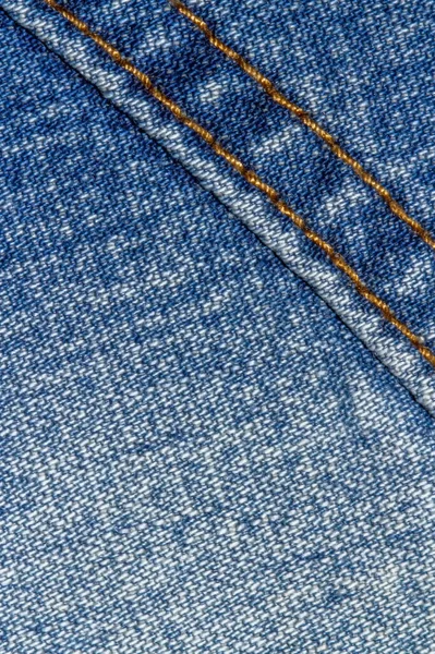 Blu Jeans Texture Sfondo Bottone Cucitura — Foto Stock