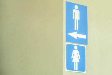 Banyo sembolü erkek kadın, kadın beyaz erkek mavi