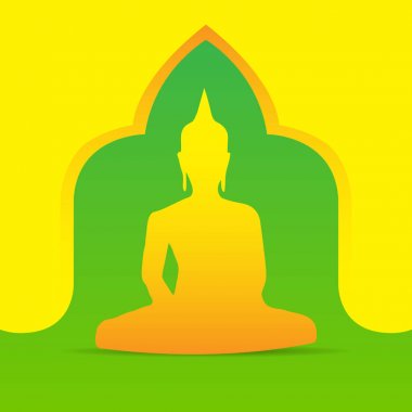 Buda Tay geleneksel sanat ve çizgi Tay tarzı çizilmiş