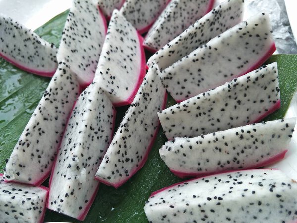 Fruit flesh of the dragonfruit 
