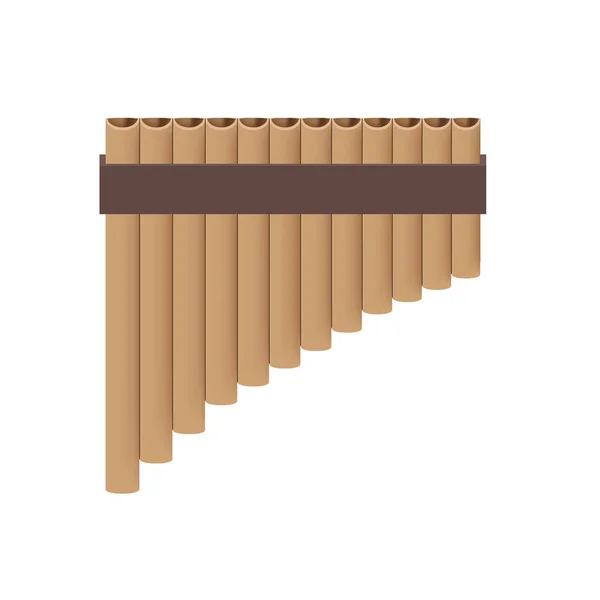 El vector de flauta de pan — Vector de stock