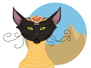 Mısır kedi vektör