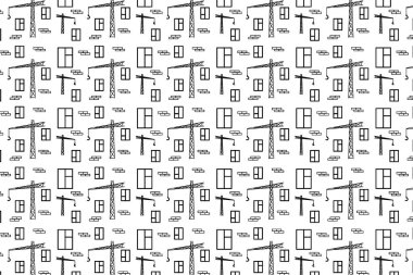 İnşaat vektör desen