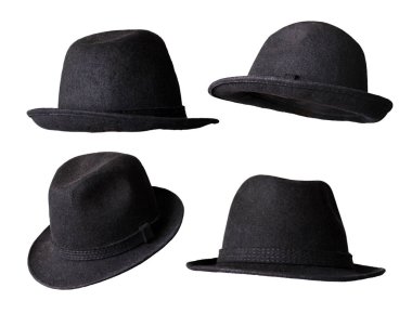 black hat isolated clipart