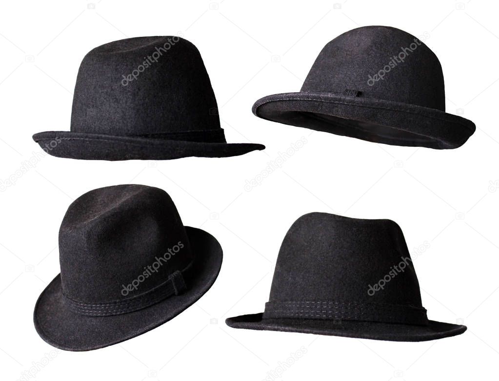black hat isolated