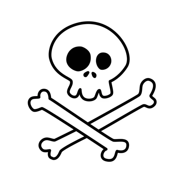 Skull and bones — Stock Vector