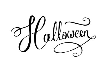 yazı kelime Halloween vektör