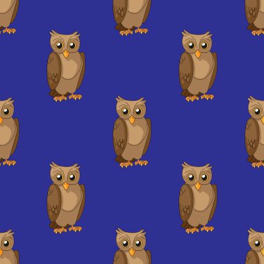 Baykuş çizgi film desen