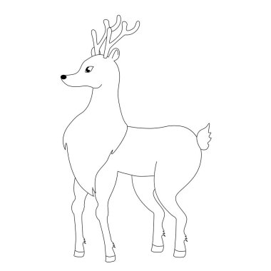 Geyik vektörü karalama