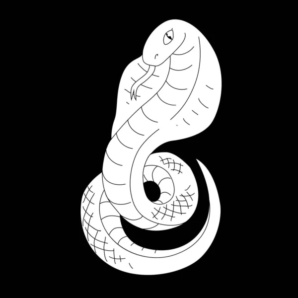 Ilustración de vectores de serpiente — Vector de stock