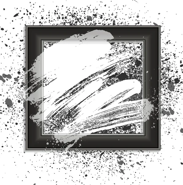 Brosse 00 cadre blanc — Image vectorielle
